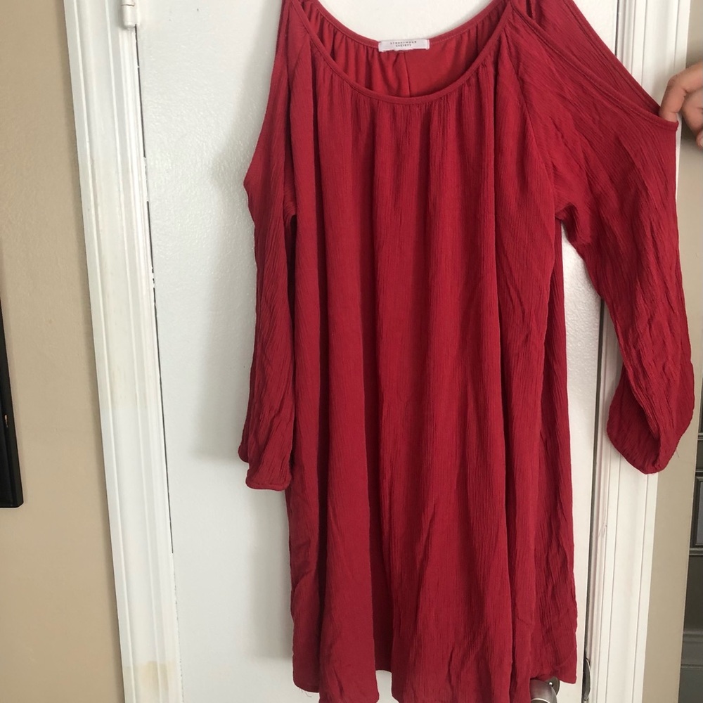 Cold shoulder dress